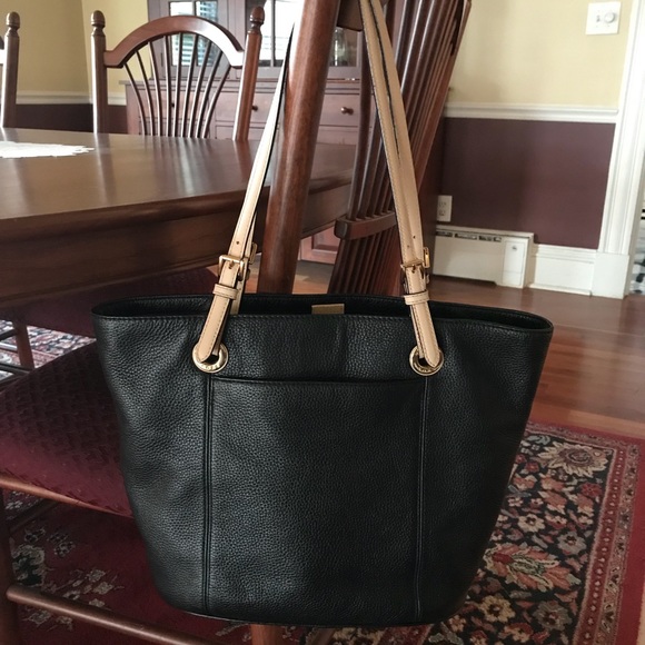 michael kors jet set pebbled leather tote